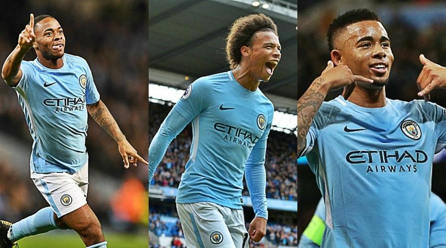 躺赚高薪！昔日蓝月三叉戟：斯特林热苏斯队内顶薪 萨内年薪900万