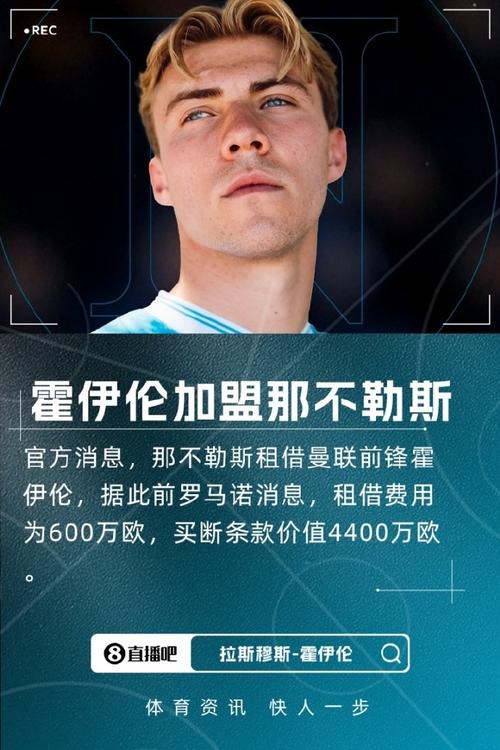 米体：那不勒斯4400万欧买断霍伊伦很值，解约金设置8500万欧低了