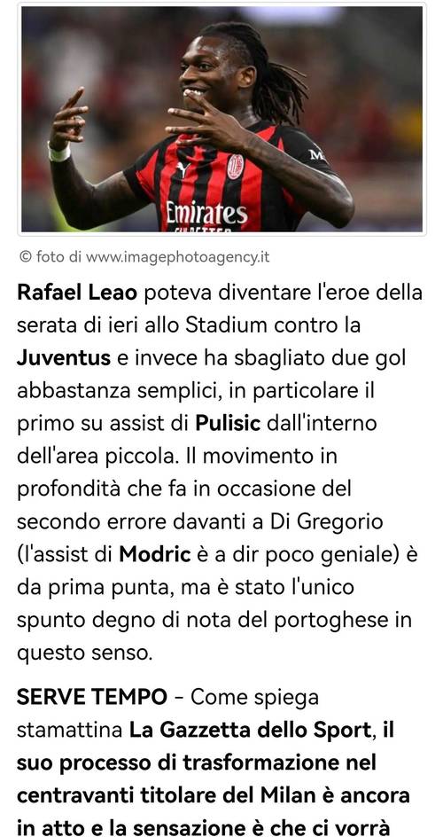 阿莱格里：积分不能反映佛罗伦萨实力 莱奥需用他的能力帮助球队