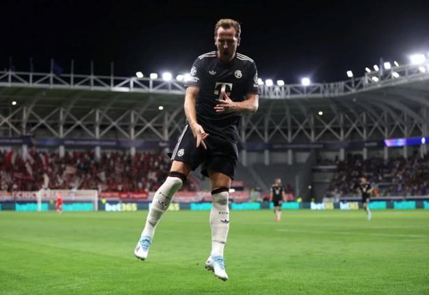 凯恩有望连续5场欧冠进球，此前拜仁队史仅罗本和莱万做到